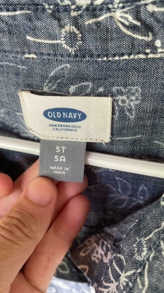 5A | Vestido de jean con flores blancas. OLD NAVY. 5 años. - comprar online