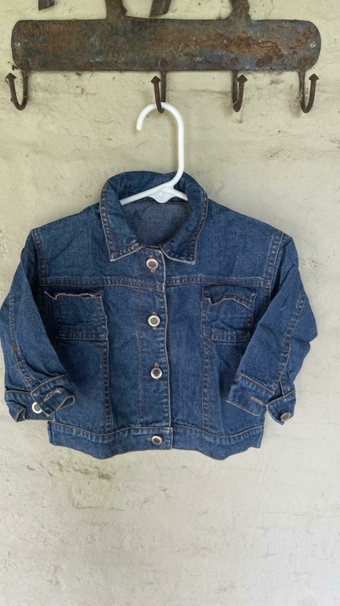 6M | Campera de jean. Globito. 6 meses.
