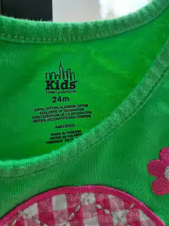 24M | Remera MC verde c aplique de tortuga rosa - KIDS HEADQUARTERS - Talle 24 meses. Parece más 1 año- - comprar online