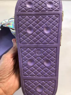 T36/37 | Chanclas plateadas y lilas. WONDER NATION. 36/37. - Lo Canto • Moda Circular