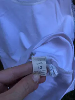 12A | Musculosa blanca de algodón. CHEEKY. 12 años. - comprar online