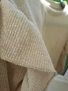 10A | Vestido ML de hilo dordo c volados en hombros - CHUBBY-Talle 10 años - Lo Canto • Moda Circular