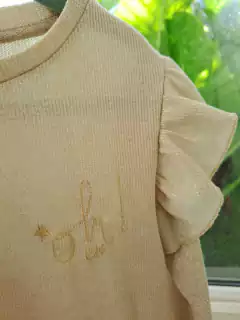 10A | Vestido ML de hilo dordo c volados en hombros - CHUBBY-Talle 10 años - tienda online