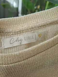 10A | Vestido ML de hilo dordo c volados en hombros - CHUBBY-Talle 10 años en internet