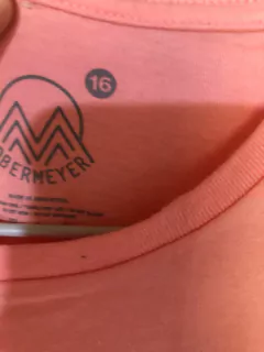 16A | Remera rosa MC con palmera. Bermeyer. Talle 16. - comprar online