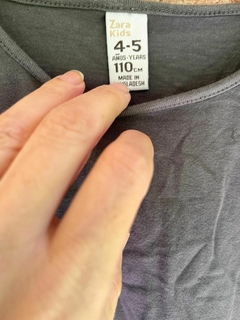 4/5A | Remera ML gris oscuro. ZARA. 4/5 años - comprar online