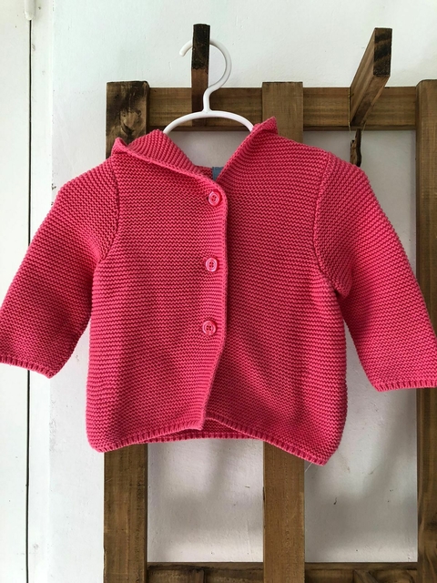3/6M | Saquito hilo con capucha y orejitas. GAP. 3/6 meses.