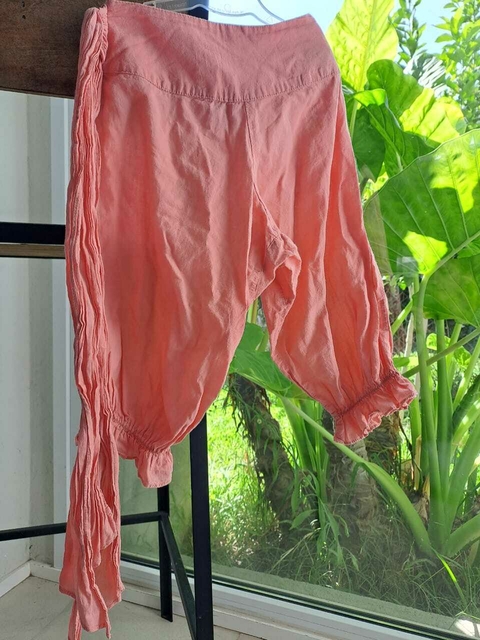 4A | Outlet- Babucha rosa viejo c cinto -GRISINO - Talle 4 años