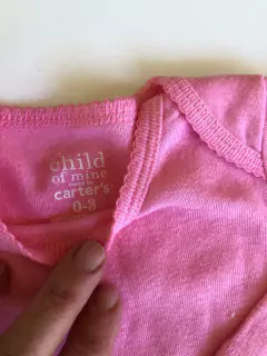 0/3M | Set- Body ML rosa y pantalón de algodón. CARTERS y GRISINO. Recién Nacido. 0/3 meses. - comprar online