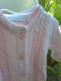 RN | Sweater de hilo prendido rosa de hilo - CALA AZUL - Talle 0 (RN) - comprar online