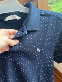 12/14A | Chomba azul con pintitas blancas. HYM. 12/14 años. en internet