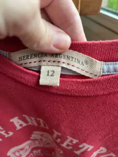 12A | Remera MC bordo. Herencia Argentina. Talle 12 años. - comprar online