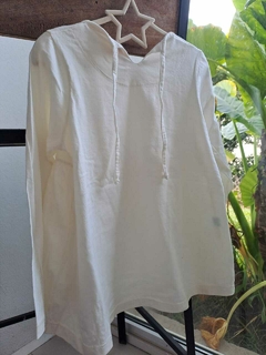 10A | Remera ML color crudo, con cinta atras en cuello - ZUPPA - Talle 10 años en internet