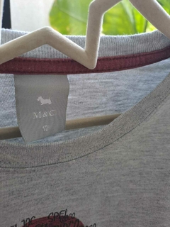 12A | Remera ML gris c letras bordó - MIMO - Talle 12 años - comprar online