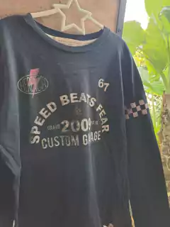 12A | Remera ML nefra c letras beige - HERENCIA ARGENTINA - Talle 12 años en internet