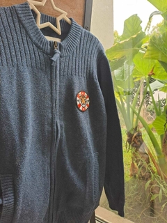 6A | Sweater azul c cierre - WANAMA - Talle 6 años - comprar online