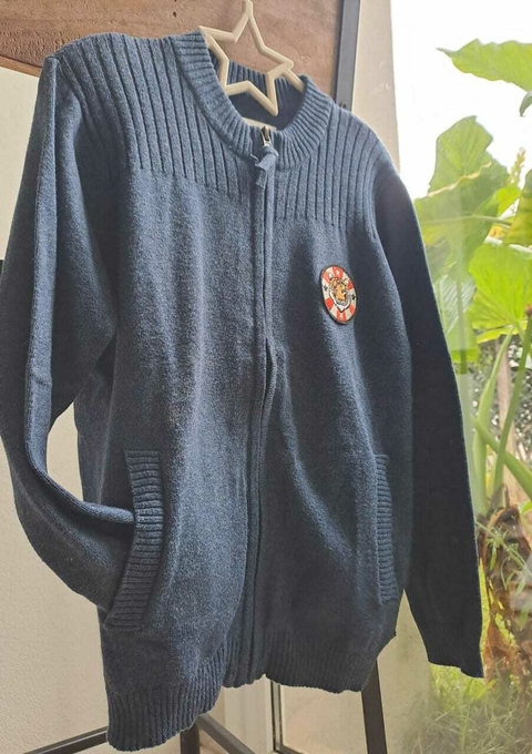 6A | Sweater azul c cierre - WANAMA - Talle 6 años