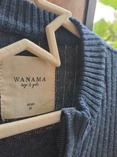 6A | Sweater azul c cierre - WANAMA - Talle 6 años - Lo Canto • Moda Circular