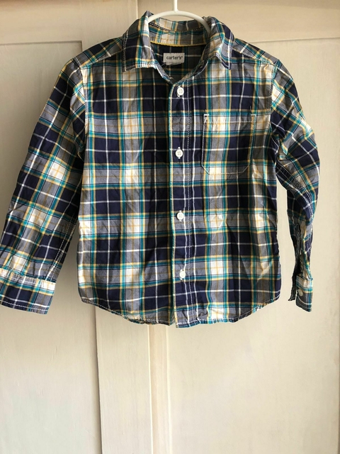 18/24M | Camisa a cuadros ML. CARTERS. 18/24 meses.