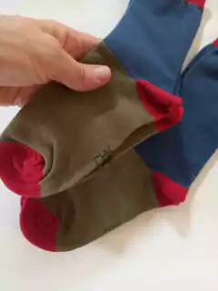 NUEVAS-Set dos pares de medias azul y verdes. CHEEKY. 30 al 34. Tiene 18 cm de talón a punta sin estirar. - comprar online