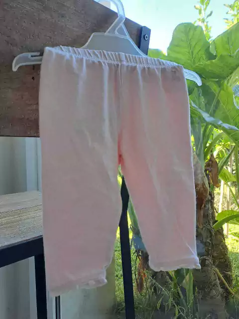 0/3M | Pantalón de algodón finito, voladitos abajo - GAP - Talle 0a3 meses