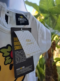 3/6M | NUEVO - Body MC blanco c emoji - CHEEKY - Talle S (3a6 meses) - comprar online