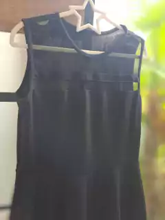 12A | Vestido SM negro con detalles de microtul, pollera amplia- Talle 12 años en internet