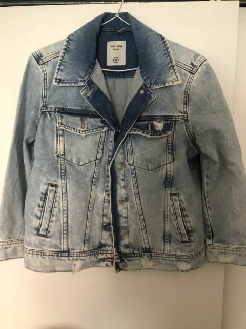 XS | Campera de jean con roturas. KOSIUKO. Talle XS.