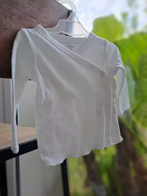 6M | Batita blanca calada- CARTERS - Talle 6 meses