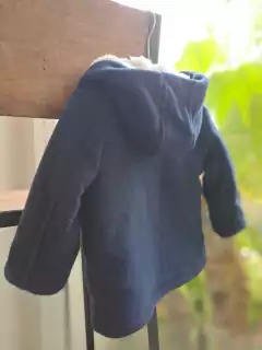 Campera Montgomery azul, interior c corderito blanco - YAMP - Talle 12 meses en internet