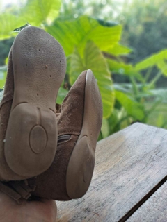 Botas altas de gamuza marrones c flecos, cierre lateral - MIMO - Talle 30 - tienda online