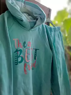 8A | Set: Buzo c capucha+pantalón algodón celeste - WEAK MEAK - Talle 8 años en internet