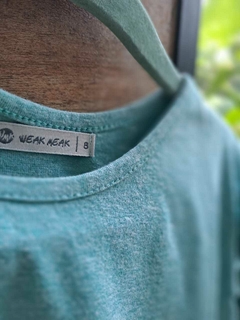 Remera ML celeste c mariposas brillantes - WEAK MEAK - Talle 8 años en internet