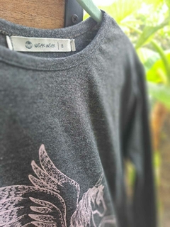 Remera gris oscuro c unicornio rosa - WEAK MEAK -Talle 8 años en internet