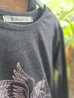 Remera gris oscuro c unicornio rosa - WEAK MEAK -Talle 8 años en internet