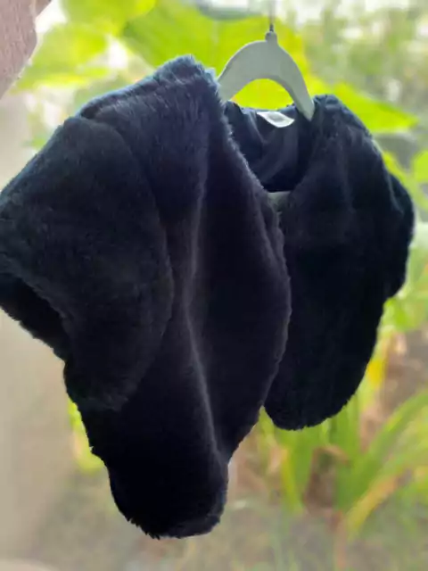 6A | Saco torerita negro de piel, forrado - CARTERS - Talle 6 años