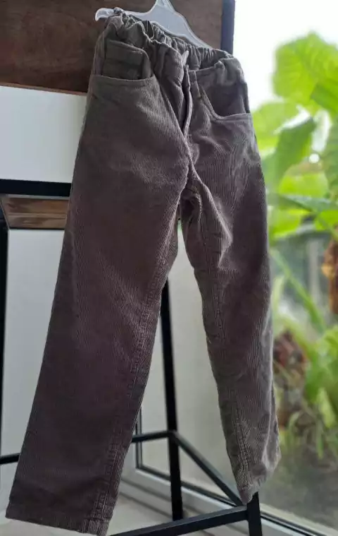 Pantalón de corderoy gris, cintura regulable - CHEEKY - Talle : 6 años