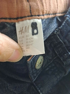 9/12M | Pantalón corderoy finito azul oscuro . H&M. Talle 9a12 meses en internet