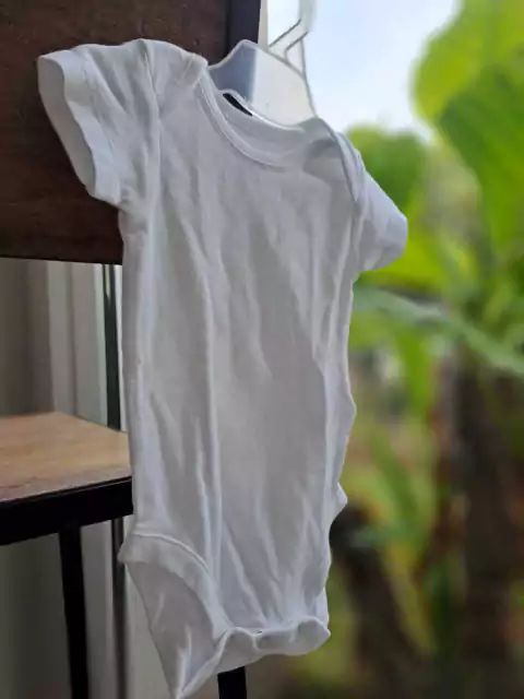 Body blanco MC - PLACE - Talle 0a3 meses