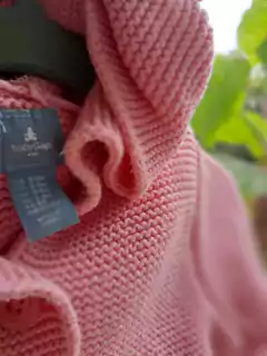 3/6M | Sweater rosa abotonado, capucha oso- baby GAP - Talle: 3a6 meses - comprar online