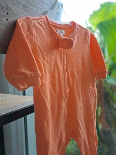 0/3M | Pijama naranja algodon - YAMP - Talle 0a3 meses - comprar online