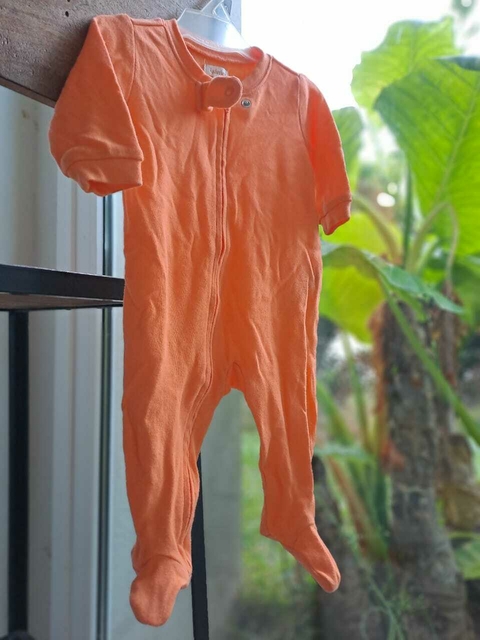 0/3M | Pijama naranja algodon - YAMP - Talle 0a3 meses