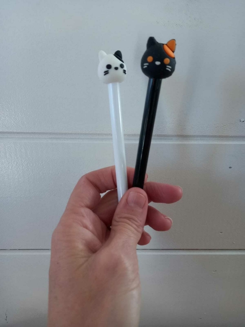 NUEVO- Combo por 5 biromes gatitos.