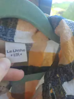 Camisa leñadora abrigada en amarillo negro y blanco - LE UTHE - Talle 10 años en internet