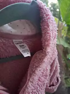 6M | Enterito corderito rosa, cierre y capucha osito, forrado en algodon - CARTERS - Talle: 6 meses en internet