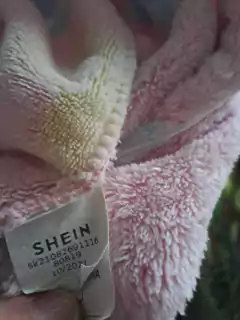 Pijama polar rosa c estrellas celestes, cierre de adelante hasta atrás- SHEIN - Talle 9/12 meses. en internet