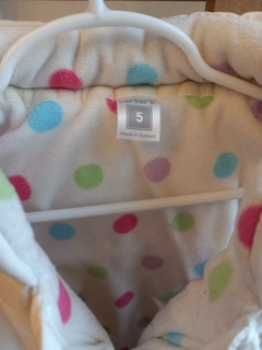 Chaleco blanco con polar interior. CARTERS. 5 años. en internet