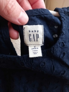 Camisa azul calada ML. GAP. 3 años. - comprar online