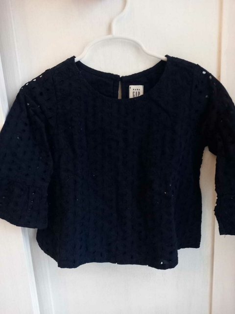 Camisa azul calada ML. GAP. 3 años.
