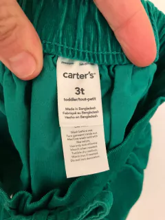 Pollera de corderoy verde botella. CARTERS. 3 años. - comprar online